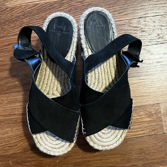 Marc Fisher Glenna Platform Espadrille Slingback Size 6.5 EUC - Picture 4 of 9